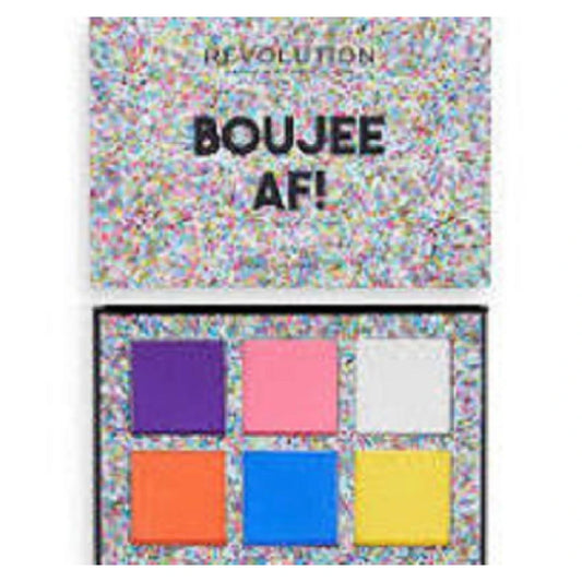 Revolution Boujee AF Palette 6 Ombretti – Mini Trousse Occhi con Finish Matte e Shimmer