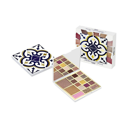 Bella Oggi Mediterranean Frame Trousse Furore – Palette Make-Up Completa con Ombretti, Illuminanti e Blush