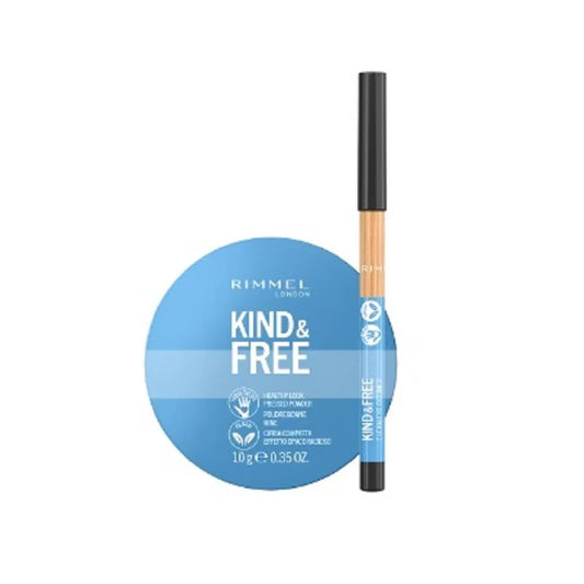 Rimmel Kind & Free Cipria Compatta + Correttore | Make-up Vegano e Naturale